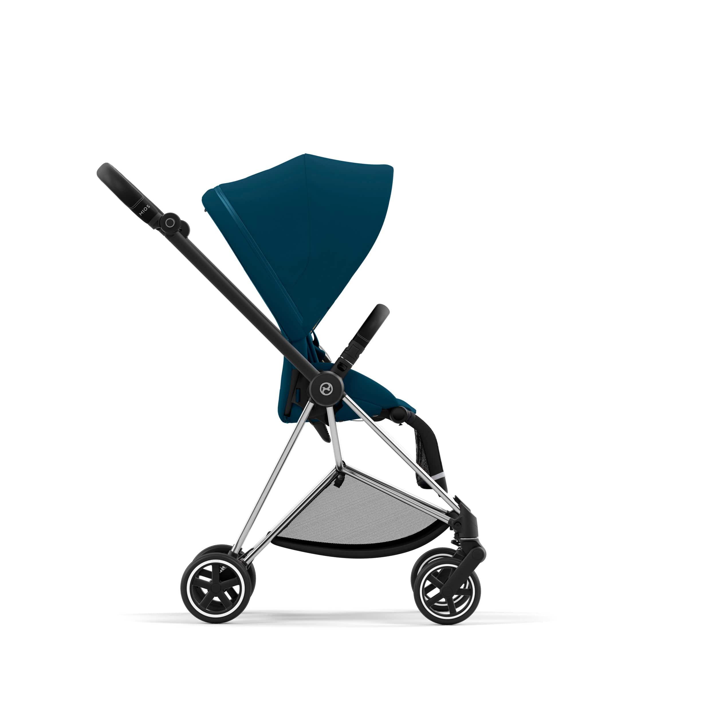 Cybex Mios 3 Complete Stroller in Chrome/Black - Lightweight Luxury Baby Stroller for Urban Travel & Everyday Use