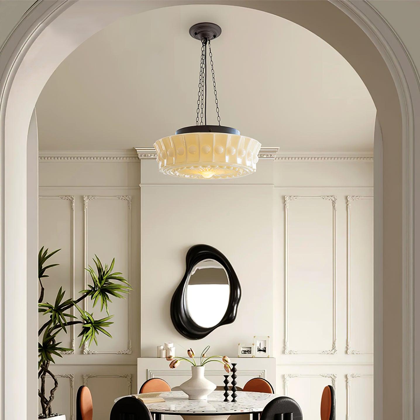 Charles Edwards Pendant Lamp - Modern Hanging Light Fixture for Kitchen Island, Dining Room & Living Room Decor