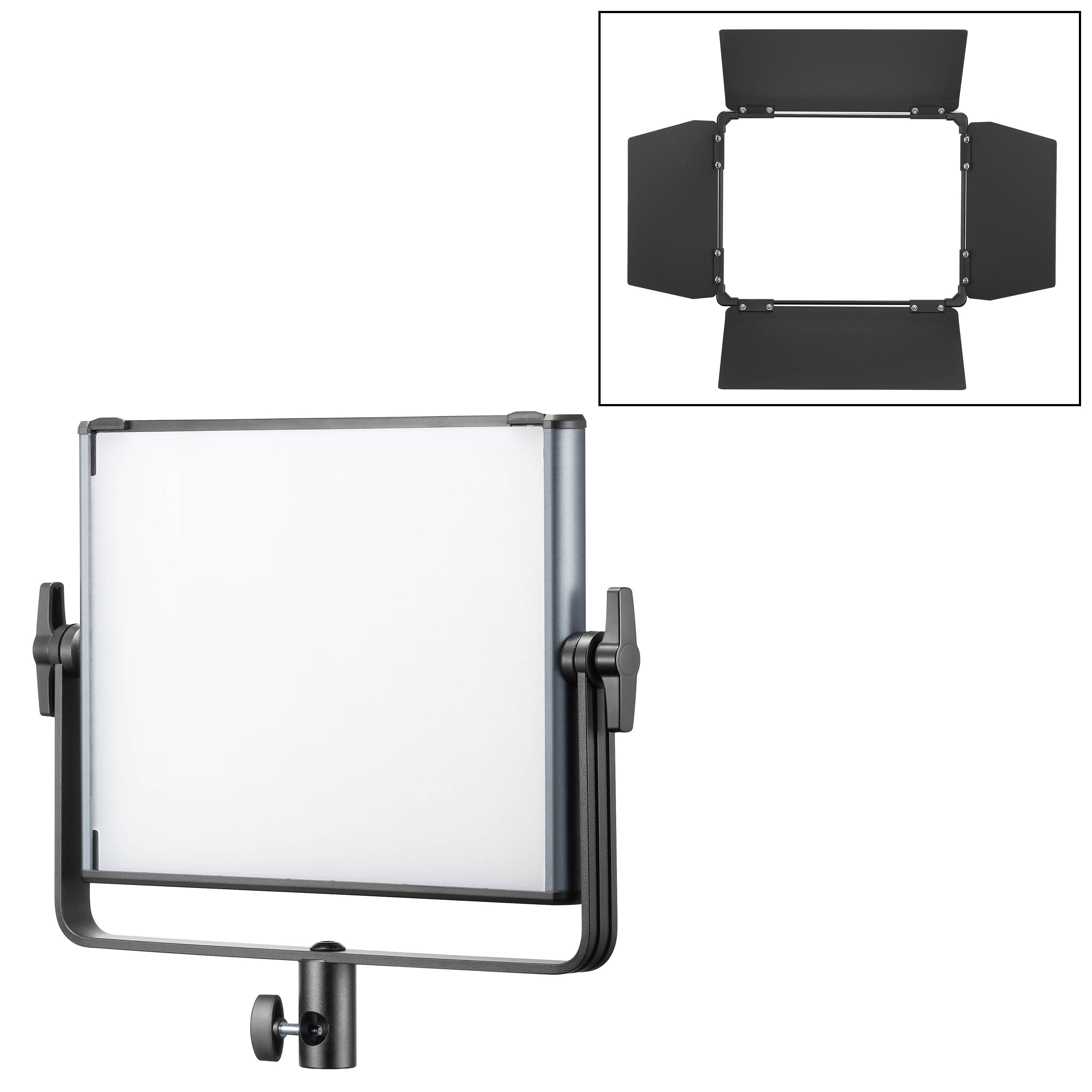 GODOX LDX50R RGBWW LED Panel Light with BD 50 Barn Door - Professional Studio Lighting for Photography, Videography & Live Streaming