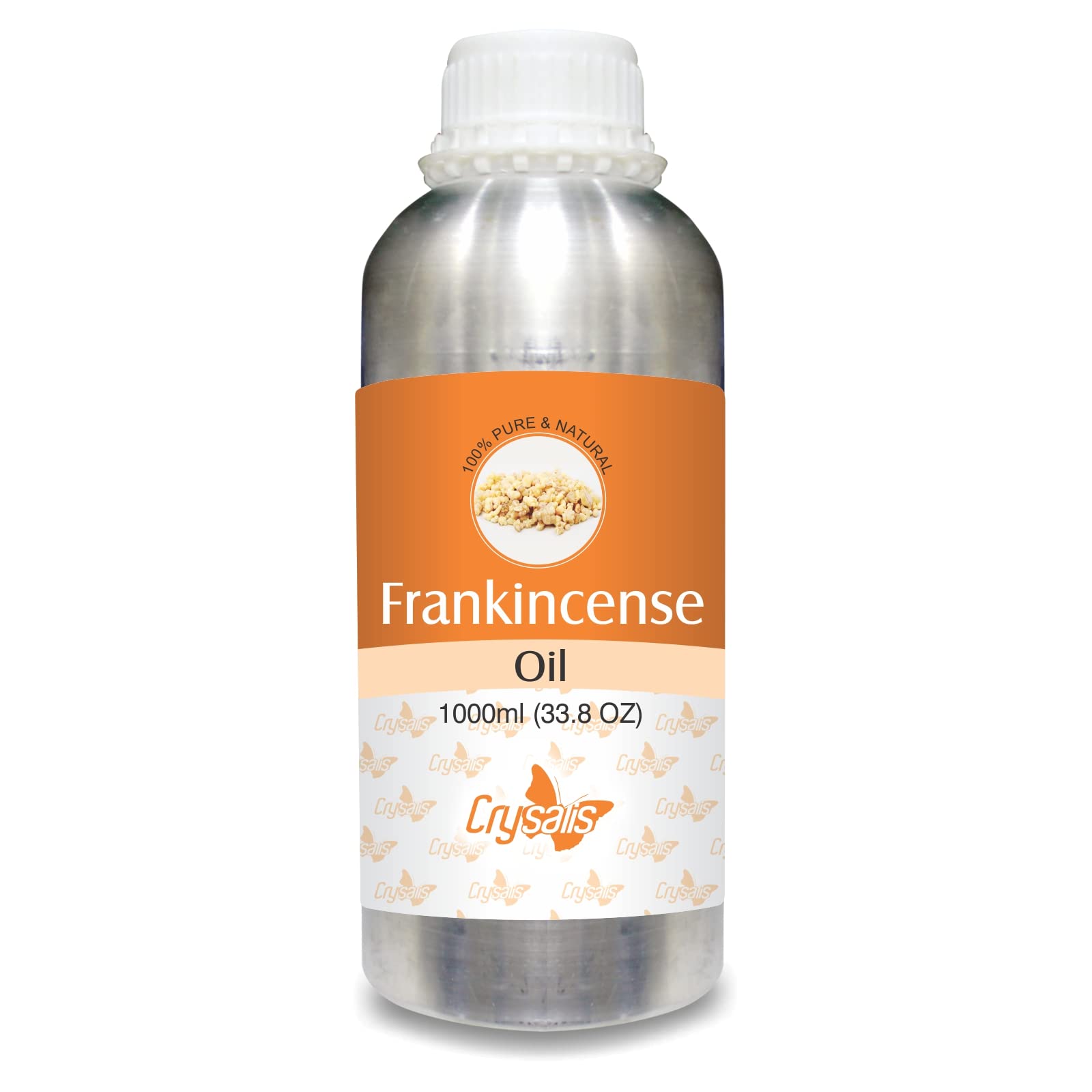 Pure Frankincense Essential Oil (Boswellia) - 33.8 Fl Oz (1000ml) for Aromatherapy, Massage & Spiritual Practices | USDA Organic, Therapeutic Grade