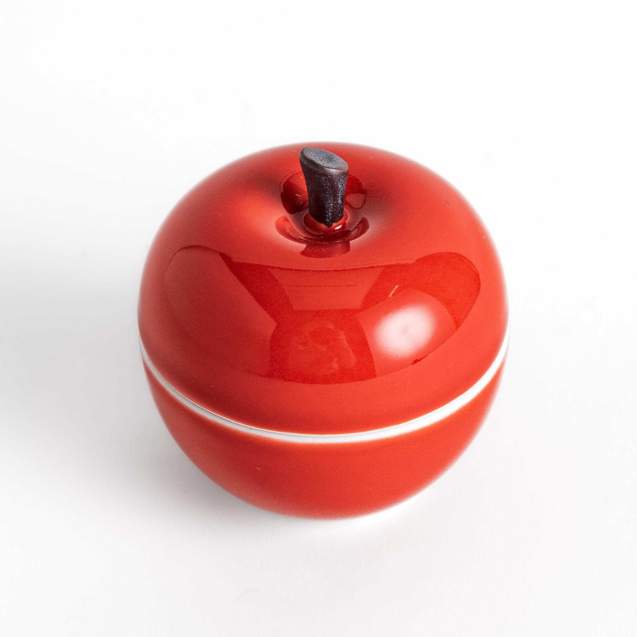 Premium Red Apple-Shaped Lidded Condiment Bowl - Perfect for Picnics, BBQs, and Party Snack Serving - Durable & Stylish Kitchenware