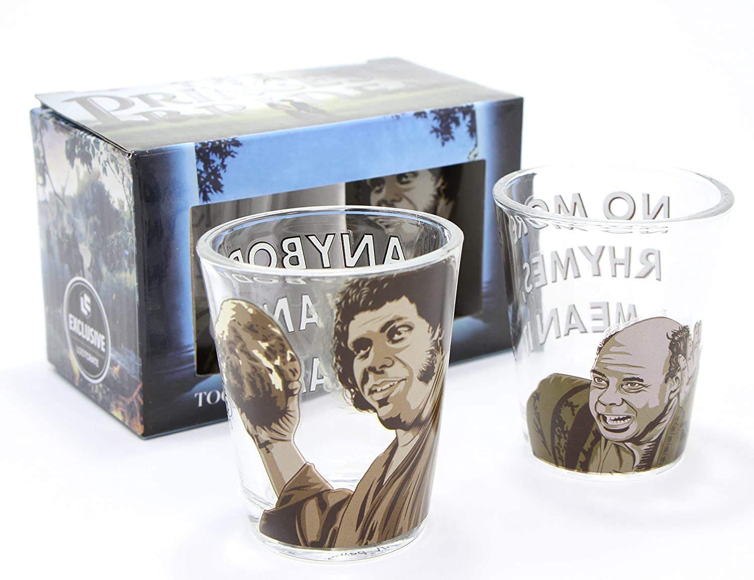 The Princess Bride Movie Shot Glasses Set of 2 - Loot Crate Exclusive Collectible Drinking Glasses for Fans, Gifts & Themed Parties