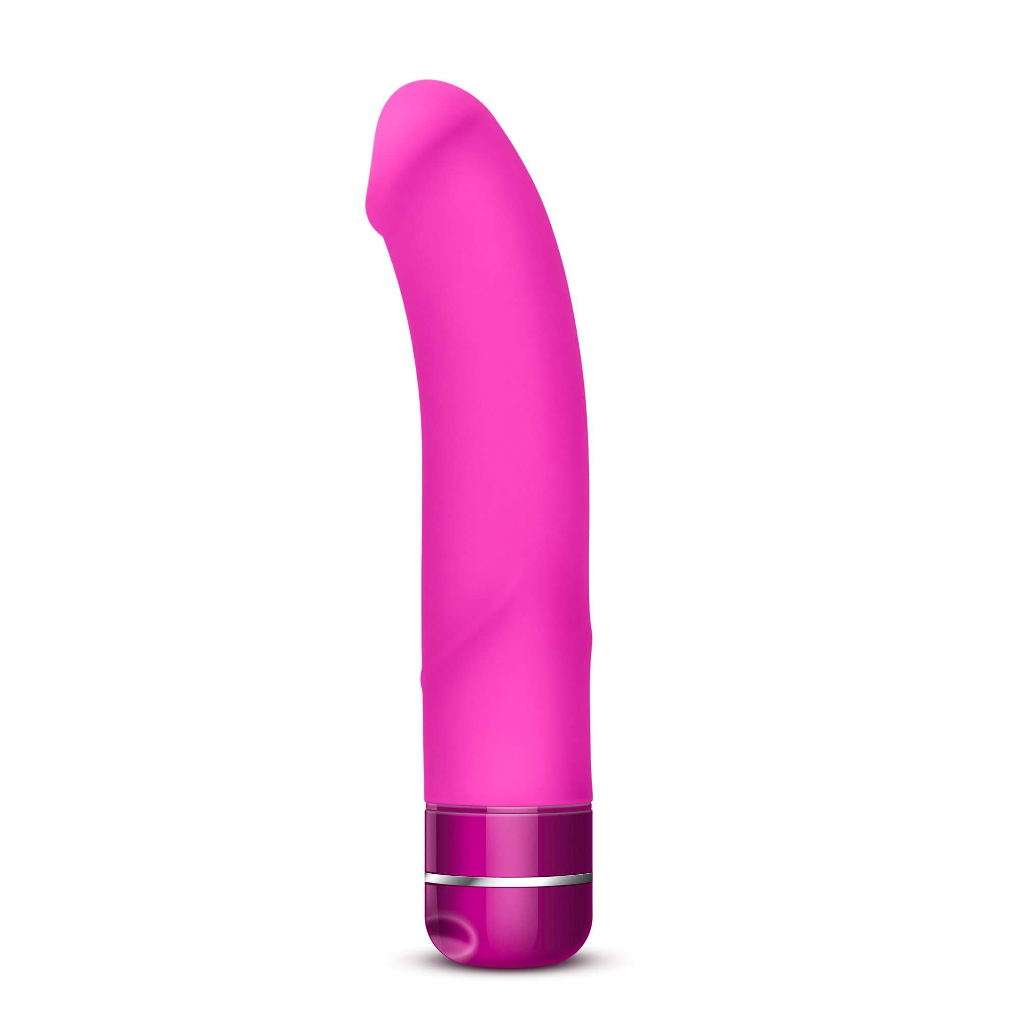 Blush Novelties Beau - 8.5 Inch Platinum Silicone G Spot Vibrating Dildo with Deep Rumbly Motors - Waterproof & Ultra Smooth Sex Toy for Couples - 5 Year Warranty - Pink - Perfect for Solo Play, Couples Intimacy & Underwater Pleasure