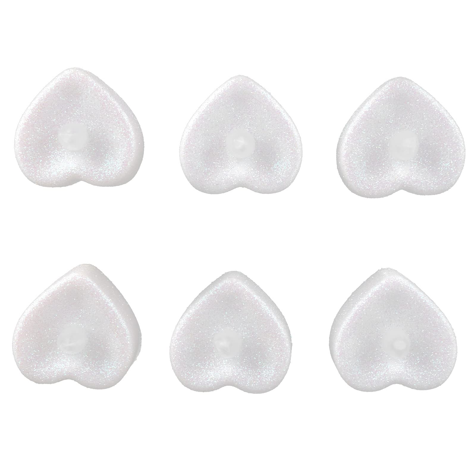 Heart LED Tea Light Candles - 12 Pack Warm White Flameless Battery Operated Electronic Candles for Romantic Dinner, Wedding, Party, Home Decor & Table Centerpiece