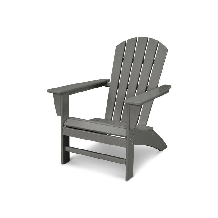 Durable POLYWOOD Nautical Adirondack Chair - All-Weather Outdoor Furniture for Patio, Poolside & Beach Relaxation