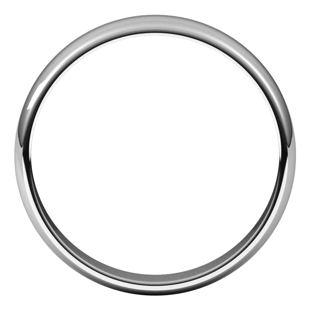 14K Gold 4mm Light Half Round Wedding Band Ring for Women - Elegant Bridal Jewelry, Anniversary Gift for Her - Perfect for Engagements, Weddings & Special Occasions