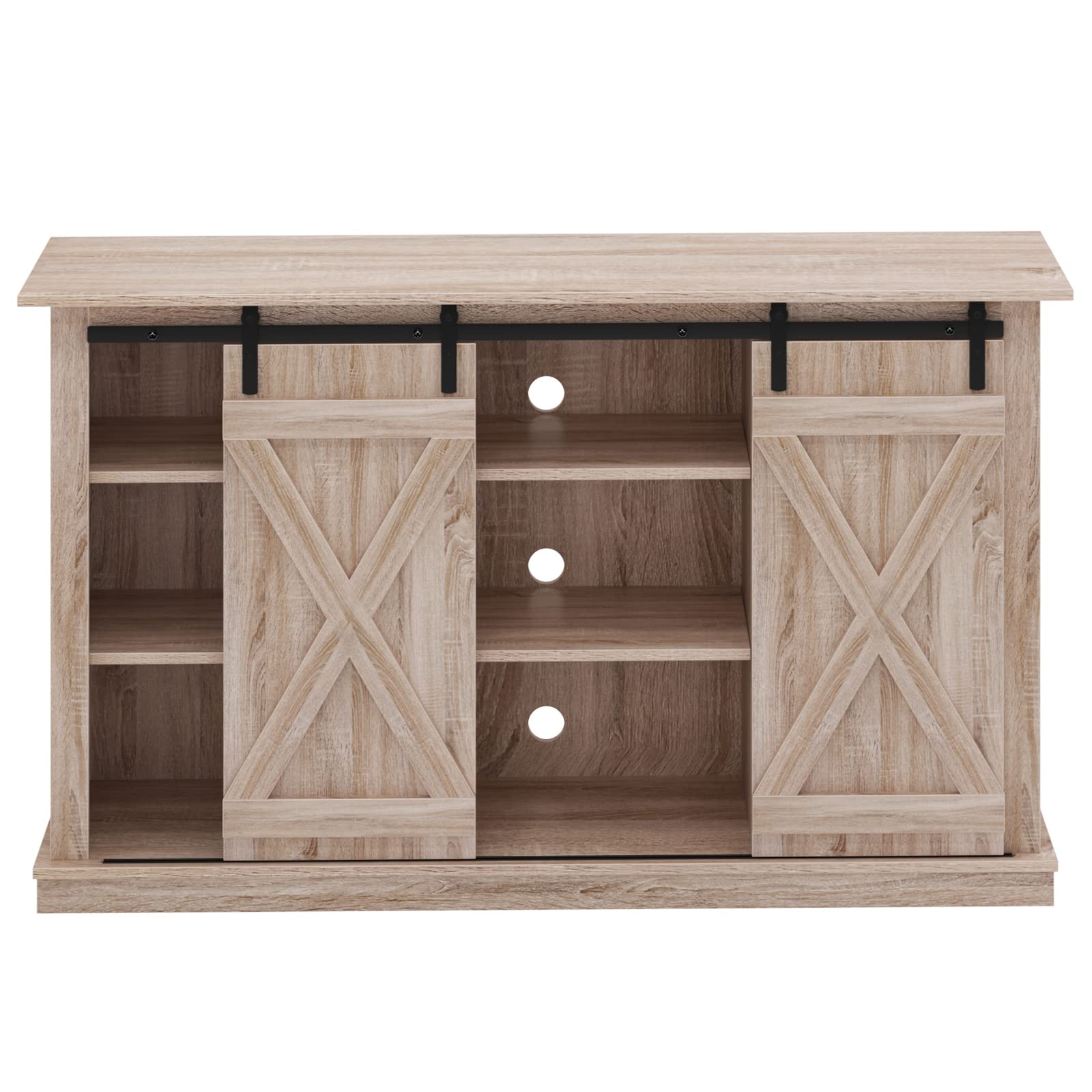 Soges Sideboard Buffet Cabinet with Sliding Barn Doors - Coffee Bar & Storage Cabinet with Adjustable Shelves for Living Room, Dining Room & Kitchen - Perfect for Home Organization & Entertaining Guests