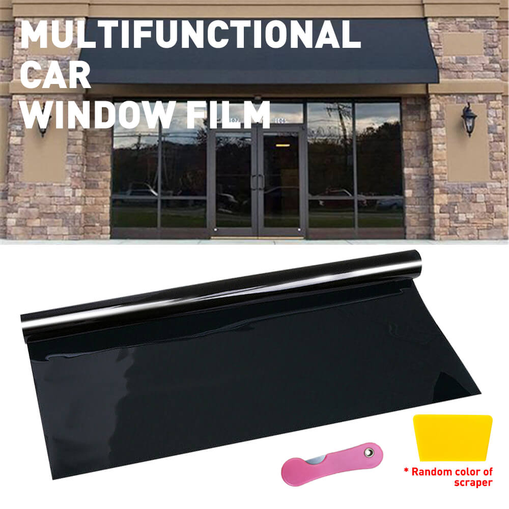 Premium Super Dark Black/Silver Car Window Tint Film Roll - 50cm x 3m (20