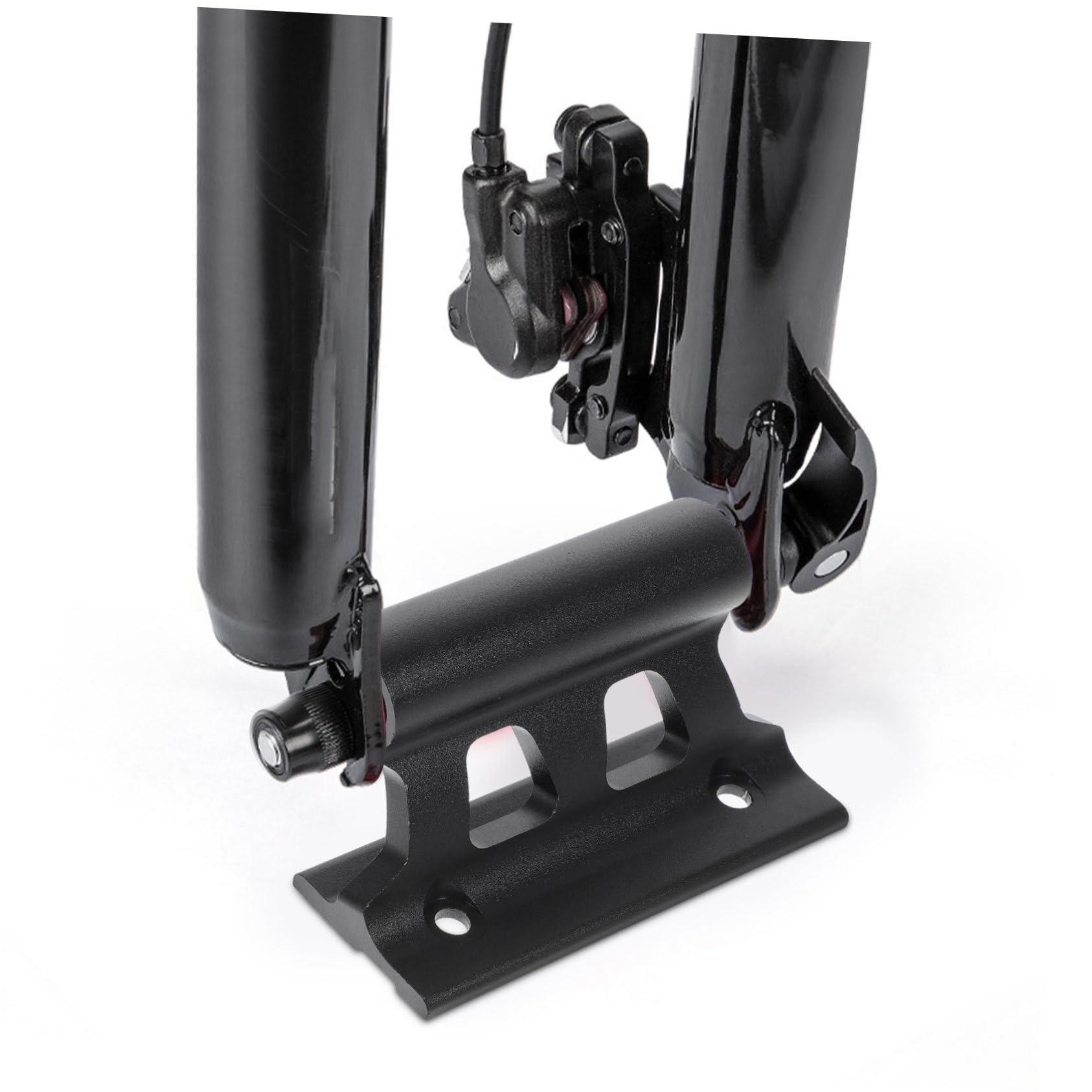 BIUDECO Aluminum Alloy Bike Fork Mount - Front Rack Fixed Clip for Bicycle Hitch - Easy Installation Tool for Road & Mountain Bikes - Perfect for Commuting, Touring & Outdoor Adventures