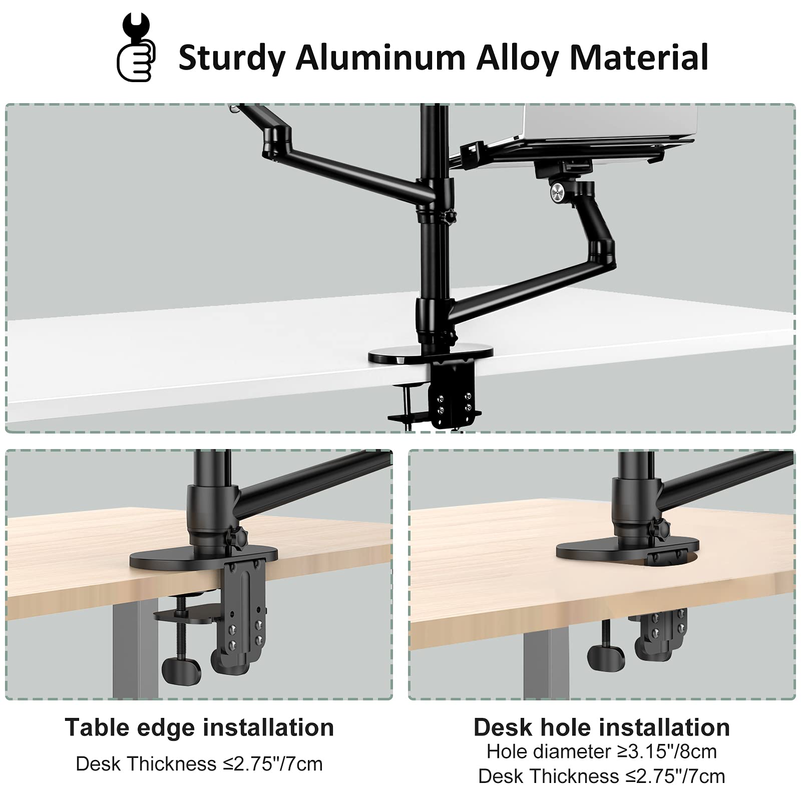 ProCase 6-in-1 Adjustable Desktop Stand with 10.2