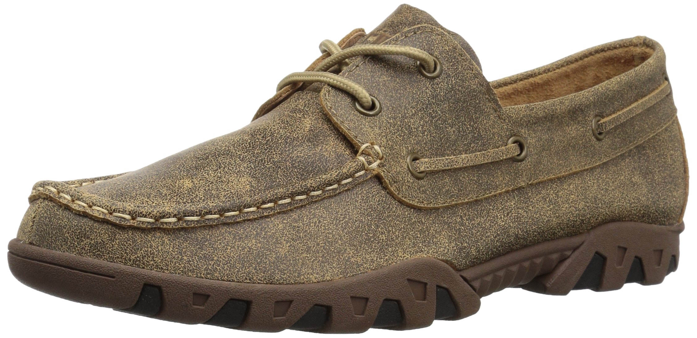 **Men's Brown Leather Boat Shoes - Comfortable Casual Loafers for Sailing, Walking & Everyday Wear**