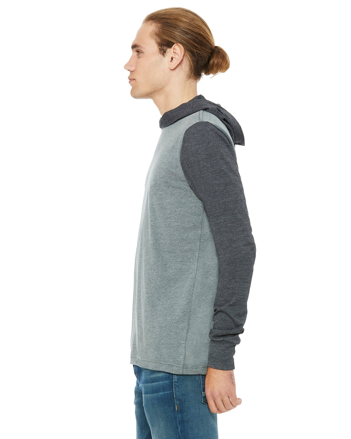 Bella + Canvas 3512 Unisex Jersey Long Sleeve Hoodie - Soft Cotton Pullover Sweatshirt for Men & Women | Perfect for Casual Wear, Gym, and Outdoor Activities