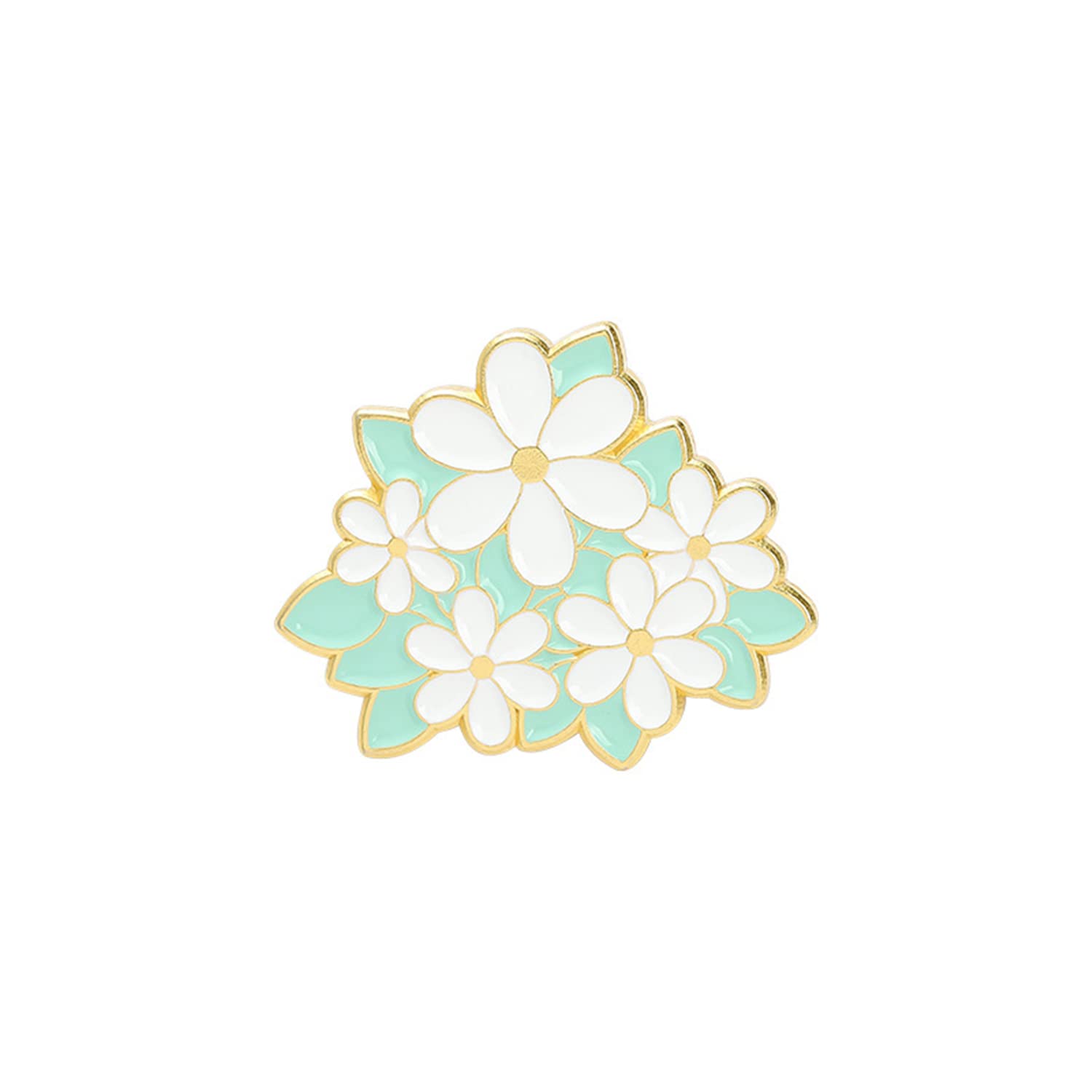 Cute Kawaii Flower Enamel Pins for Backpacks & Jackets - Fashion Accessories