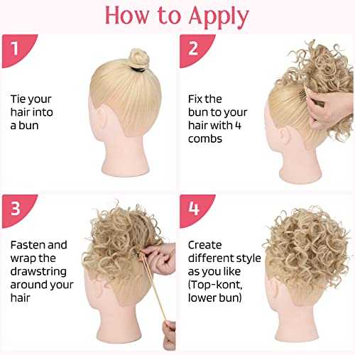 Messy Bun Hair Piece - Stretchy Elastic Drawstring Ponytail Holder for Women | Perfect for Workouts, Yoga, and Everyday Hairstyles