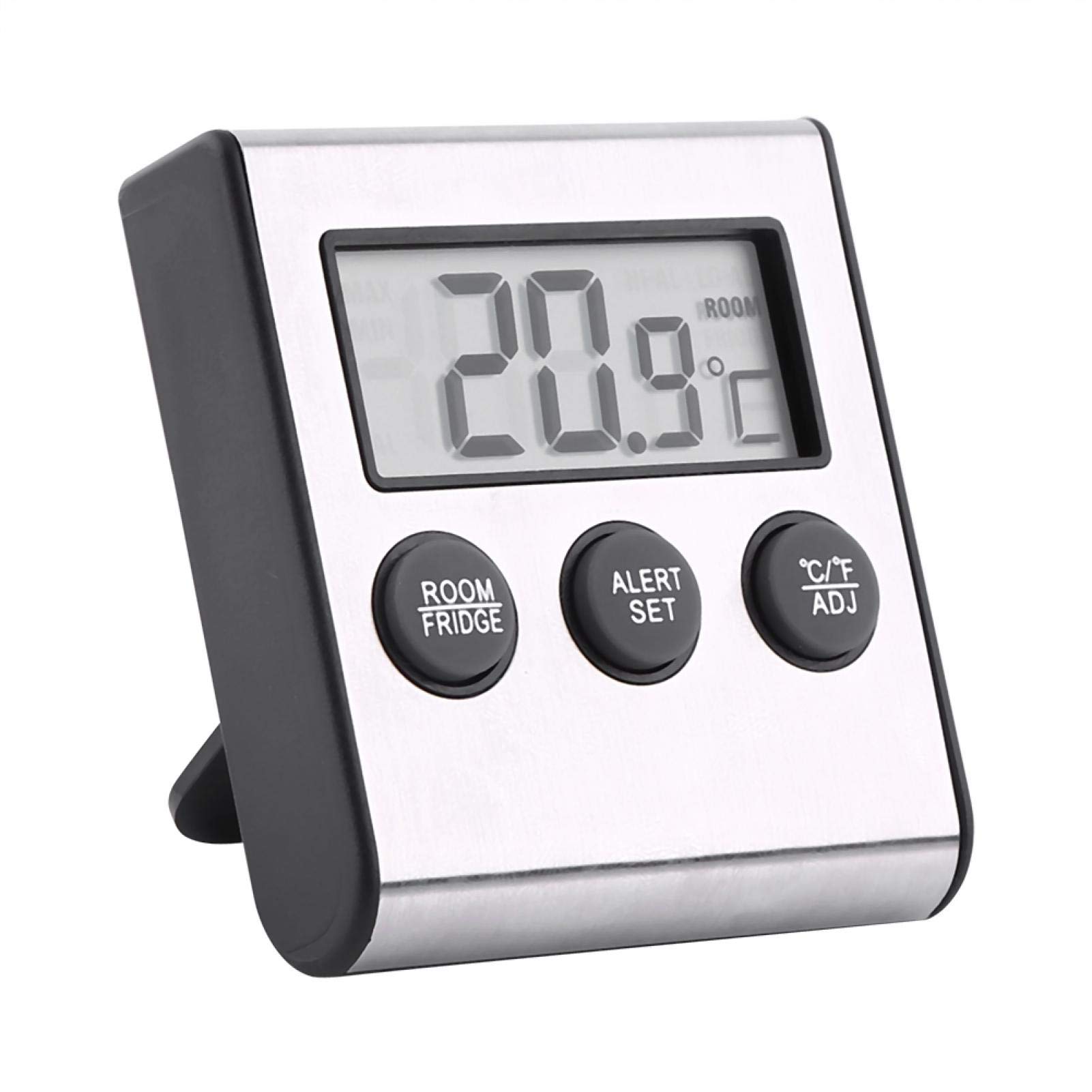 Ubersweet® Digital Refrigerator Freezer Thermometer - Accurate Temperature Monitor for Fridge, Freezer & Cold Storage - Perfect for Home, Restaurant & Food Safety