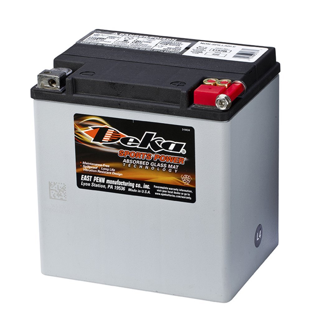 Deka Sports Power ETX-30L Deep Cycle Battery - 12V 30Ah AGM Rechargeable Battery for Marine, RV, Solar & Off-Grid Power - Perfect for Trolling Motors, Golf Carts & Power Wheels