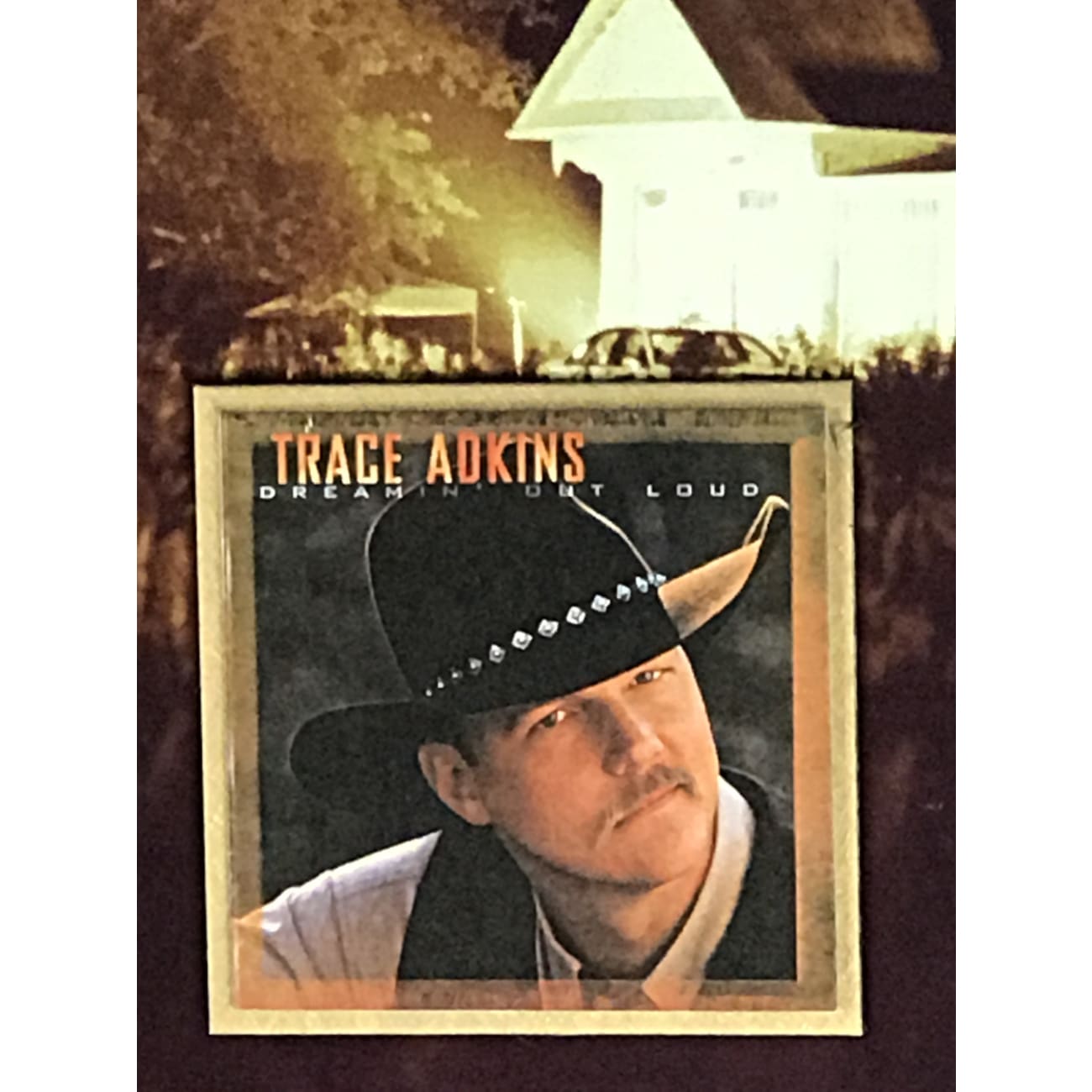 Trace Adkins Dreamin' Out Loud RIAA Gold Album Award - Certified Gold Record for Country Music Fans, Perfect for Collectors & Home Decor