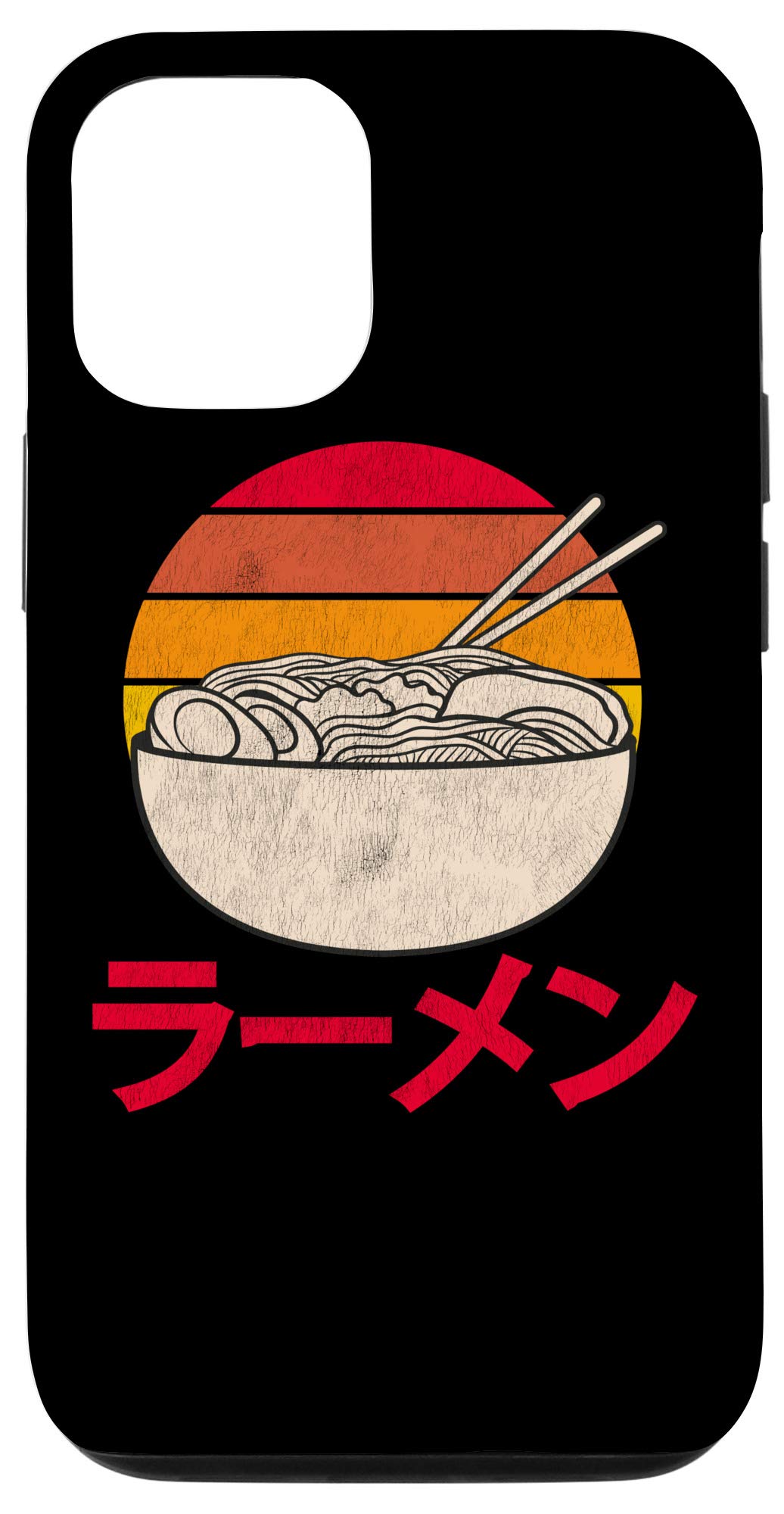 Vintage Style iPhone 12/12 Pro Case with Ramen Design - Perfect for Japanese Noodle Soup Lovers | Trendy Protective Cover for Foodies & Anime Fans | Great Gift for Ramen Enthusiasts