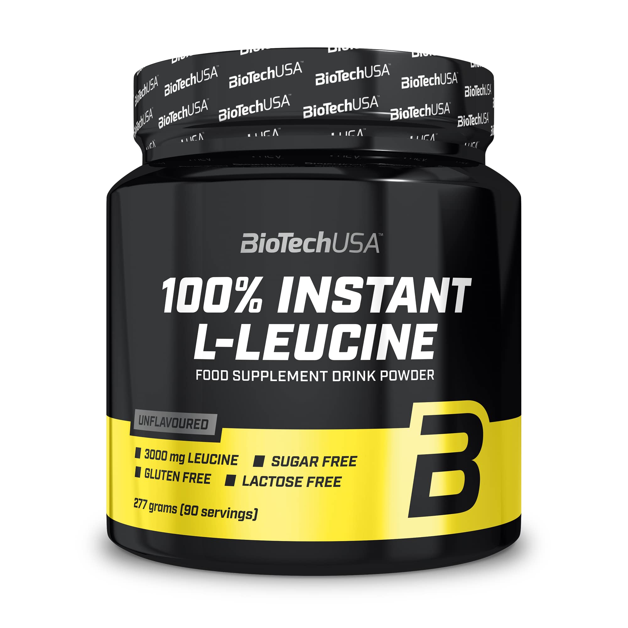 BioTechUSA 100% Pure Instant L-Leucine Powder - 277g (9.77 oz) for Muscle Recovery & Bodybuilding - Perfect for Post-Workout & Fitness Enthusiasts