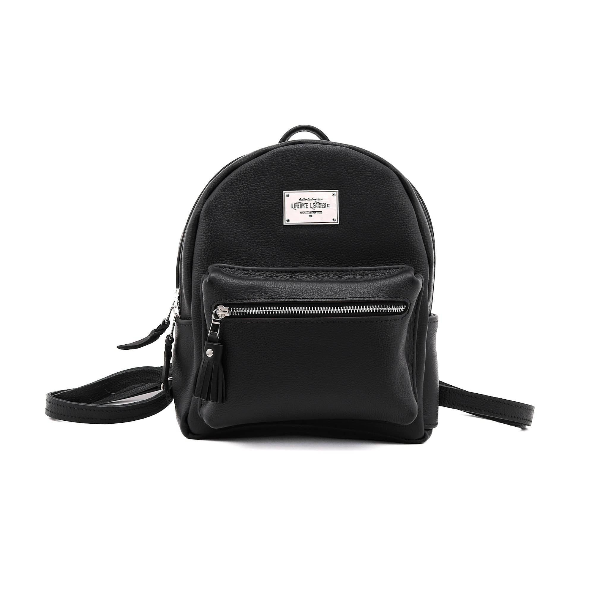 Premium Genuine Leather Backpack for Men & Women - Durable Travel Laptop Bag with USB Charging Port - Perfect for Work, School, and Outdoor Adventures