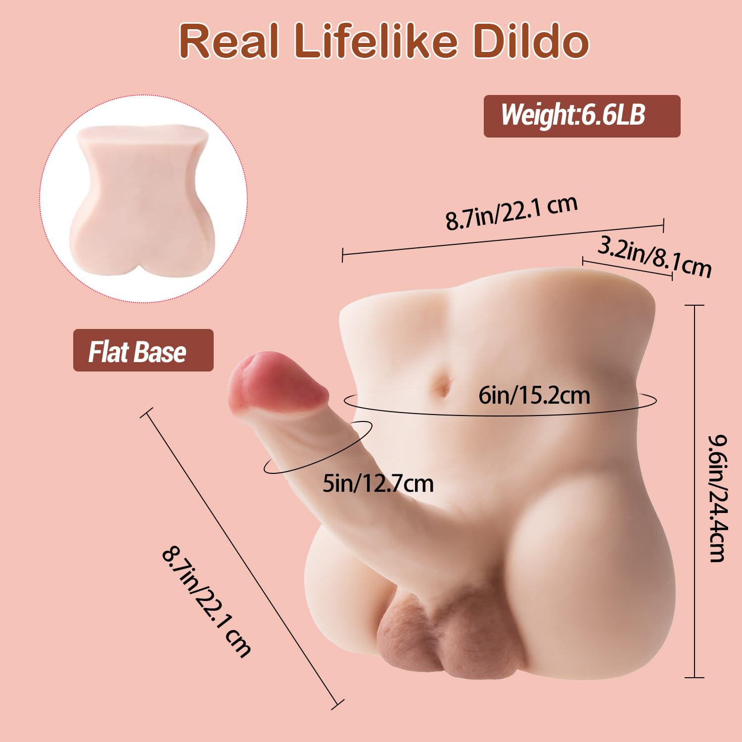 Realistic Sex Torso Doll with 8.7