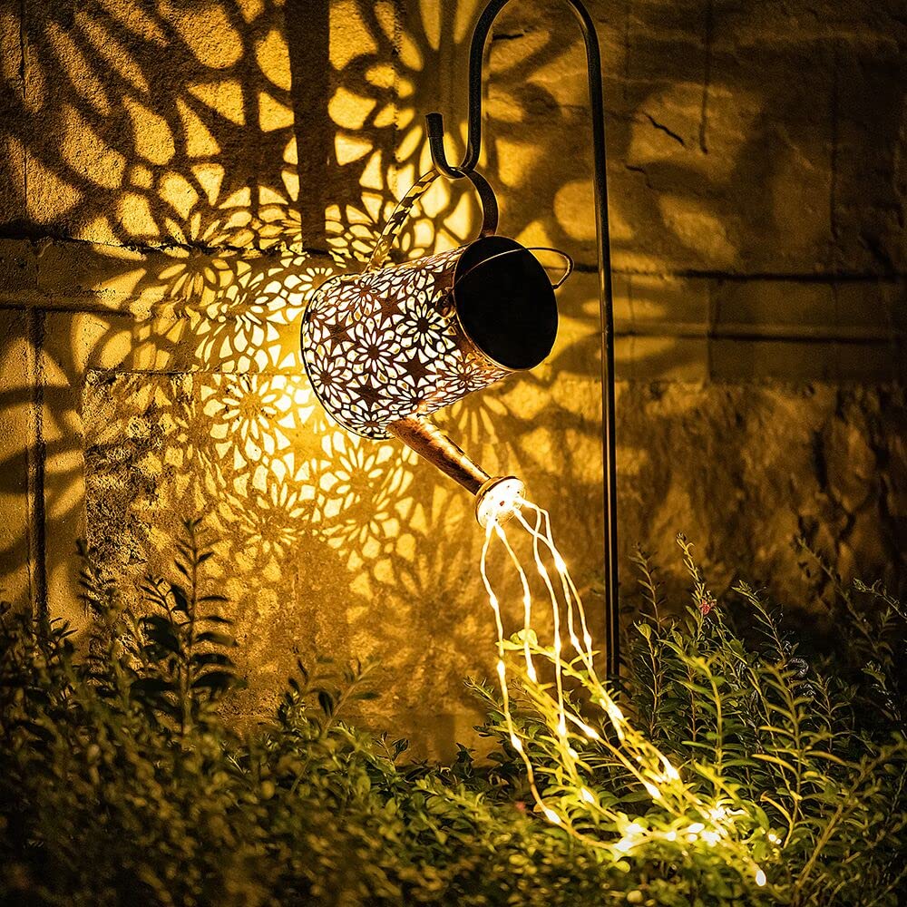 Solar Powered Outdoor Lights - Waterproof Metal Hanging Lanterns for Garden, Patio, Pathway & Party Decor by SPROUTMAVEN | Perfect for Backyard, Wedding & Holiday Lighting