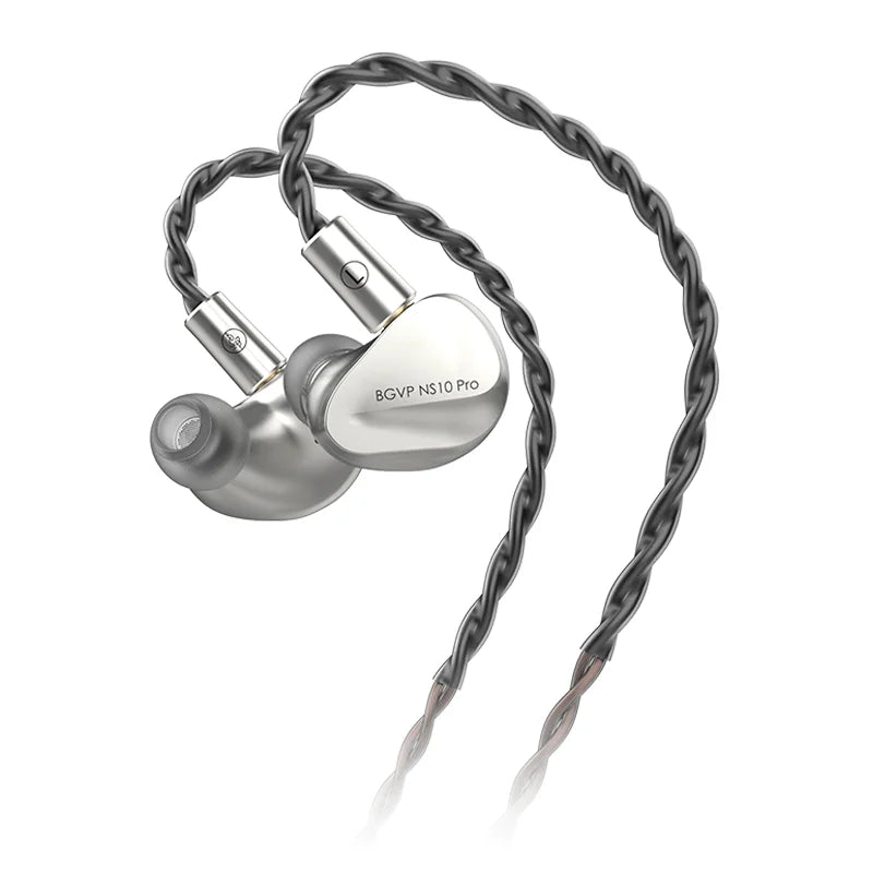 BGVP NS10 Pro 8BA+2DD Hybrid Driver HiFi In-Ear Monitors - Professional Audiophile Earphones for Music, Gaming & Studio Monitoring