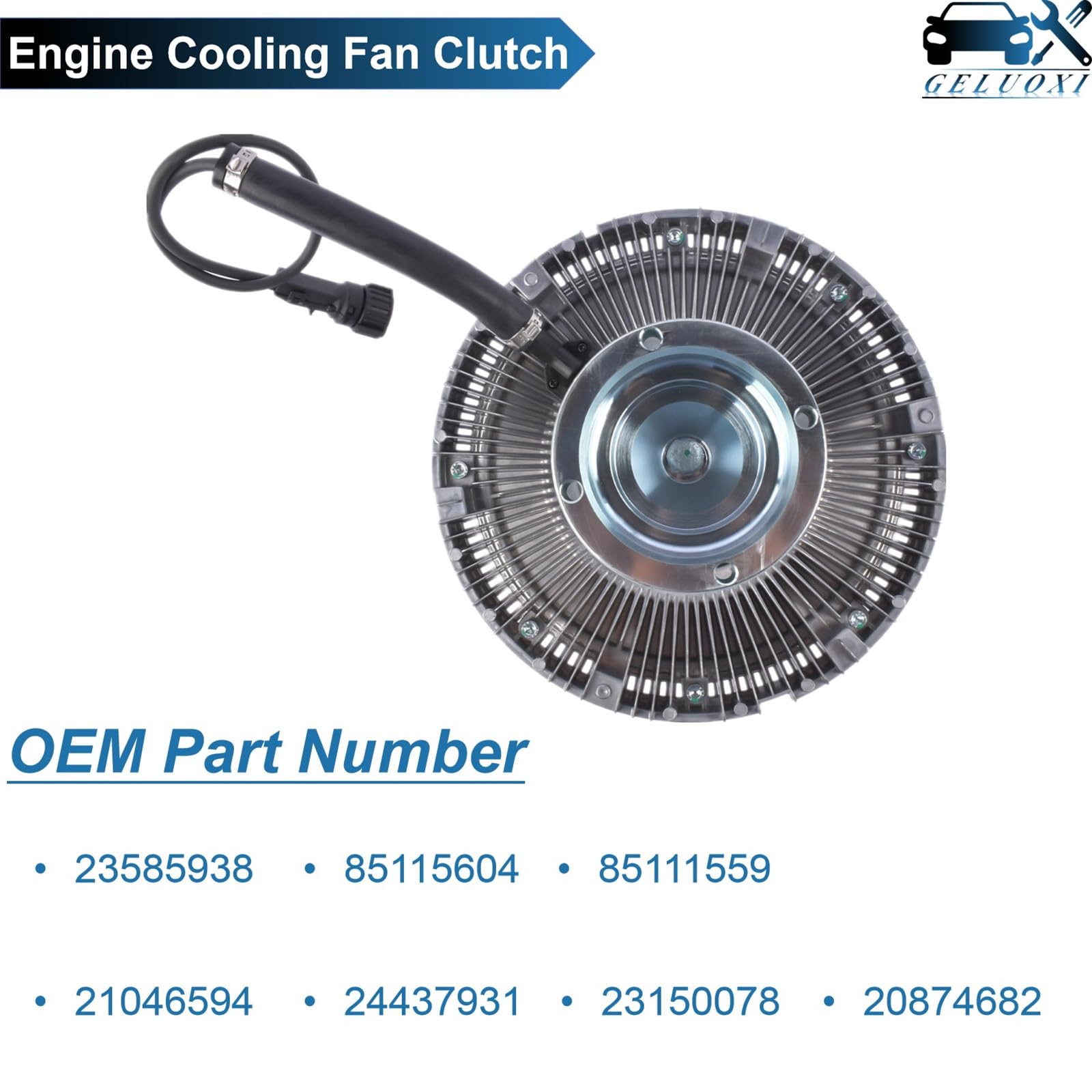 Volvo VT D11 D13 D16 & Mack MP7 MP8 Engine Cooling Fan Clutch Replacement - Fits 85115604 85111559 21046594 24437931 - Heavy Duty Truck Cooling System Upgrade for Improved Performance & Longevity