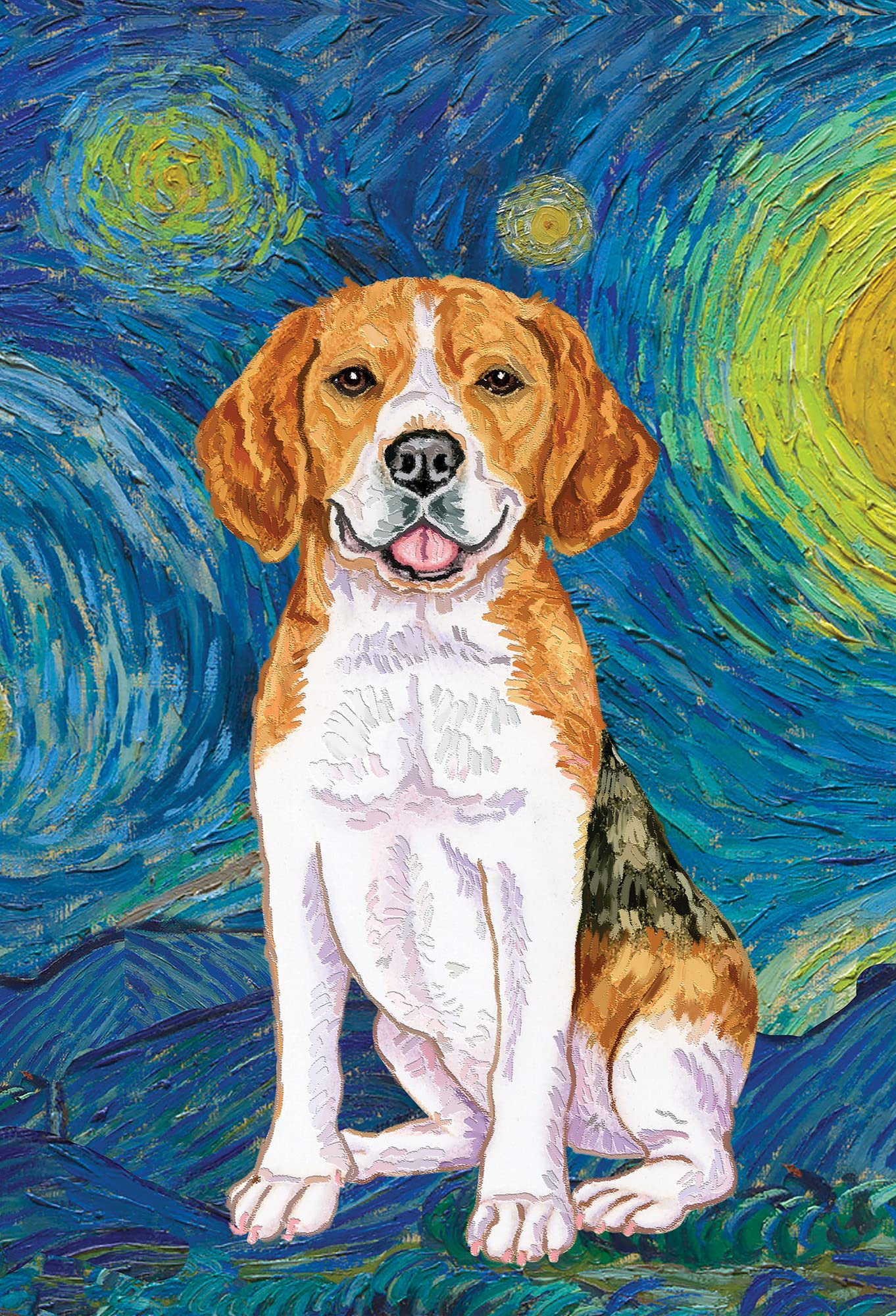 Beagle Dog House Flag - Best of Breed Van Gogh Inspired Outdoor Decor for Garden, Yard, and Porch
