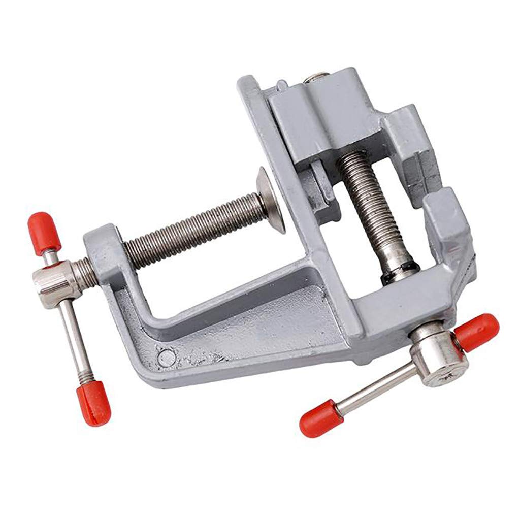 360° Rotating Swivel Bench Vise - Aluminum Clamp-On Tool for Home & Farm Use