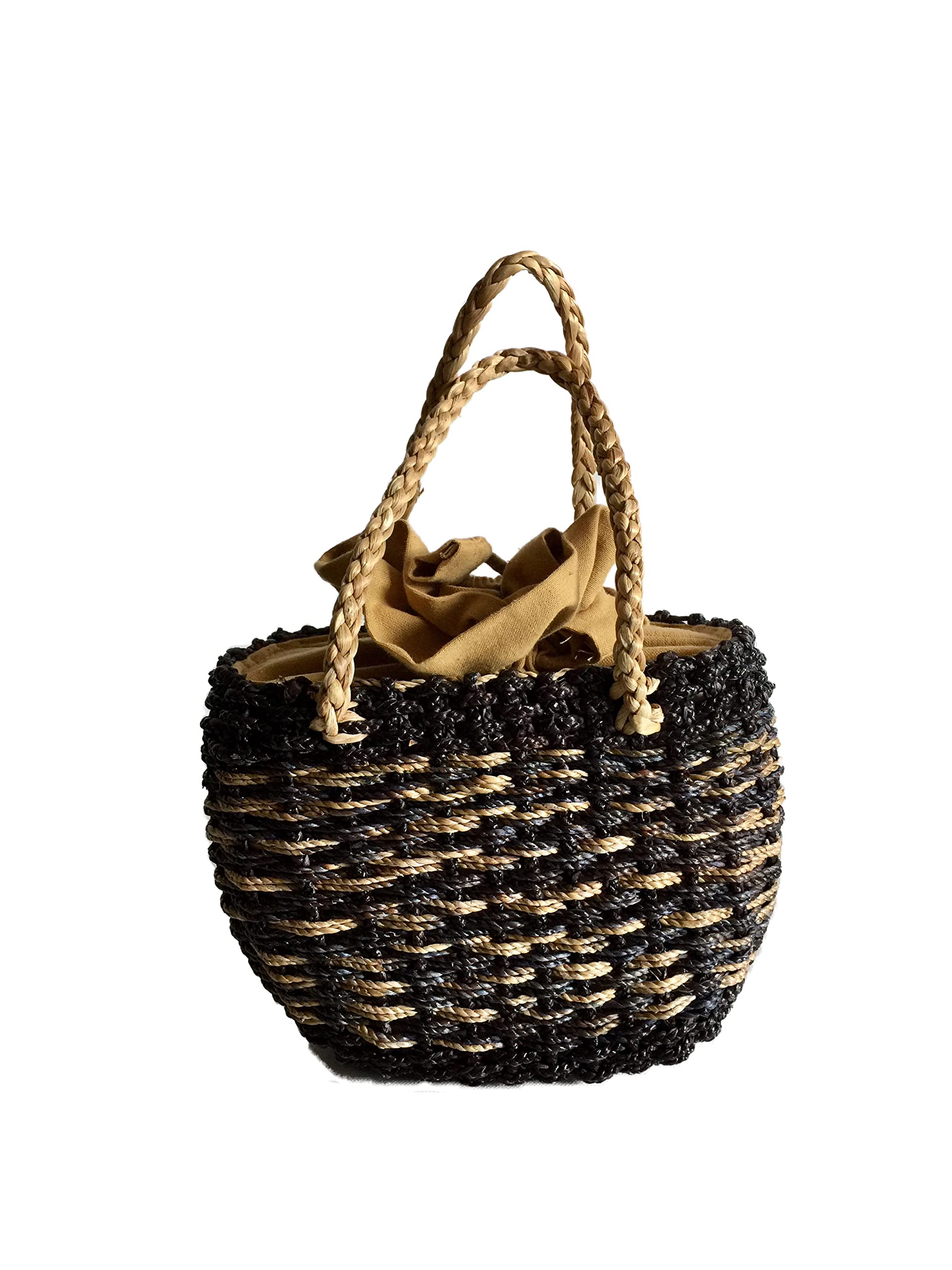 Handwoven Mini Straw Tote Bag - Natural Seagrass Beach Purse for Women | Perfect for Beach Vacations, Picnics & Summer Outings