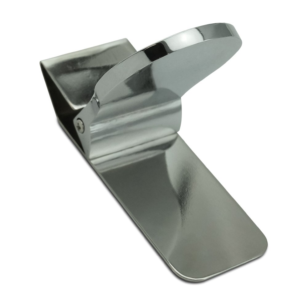 Premium Satin Chrome Plated Metal Money Clip - Elegant Bill Holder for Cash & Credit Cards | Perfect for Gifts, Travel, and Everyday Wallet Organization