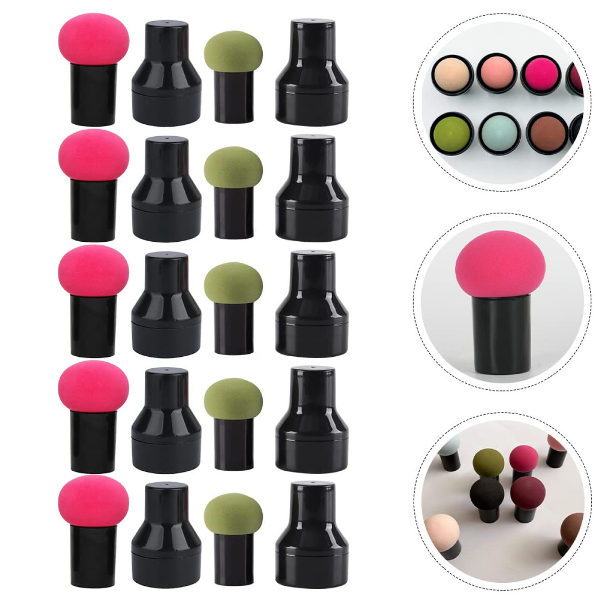 Beauty Makeup Powder Puffs 10 Pack - Soft Non-Slip for Flawless Foundation Application