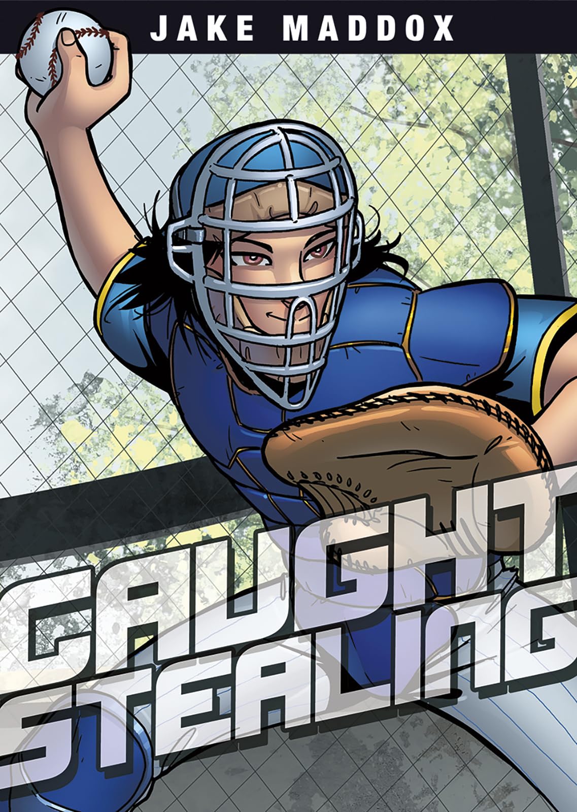 Caught Stealing (Jake Maddox Sports Stories) - Baseball Themed Youth Chapter Book for Kids & Teens - Perfect for School Reading, Sports Enthusiasts & Reluctant Readers