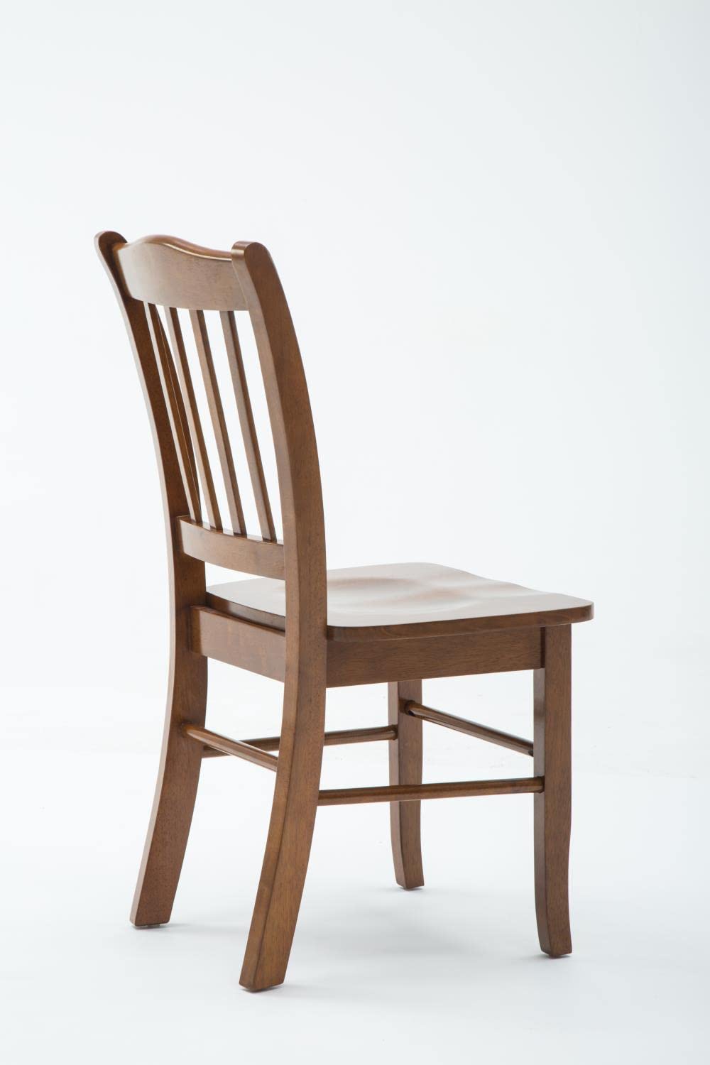 Premium Boraam Shaker Dining Chairs - Set of 2 Solid Walnut Wood Kitchen Chairs for Dining Room, Breakfast Nook & Farmhouse Decor
