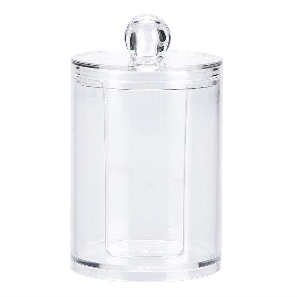 Acrylic Cotton Pad Holder Box - Transparent & Durable Storage Organizer for Cotton Pads, Swabs, Earrings & Cosmetics | Perfect for Bathroom Counter, Vanity & Makeup Table Organization