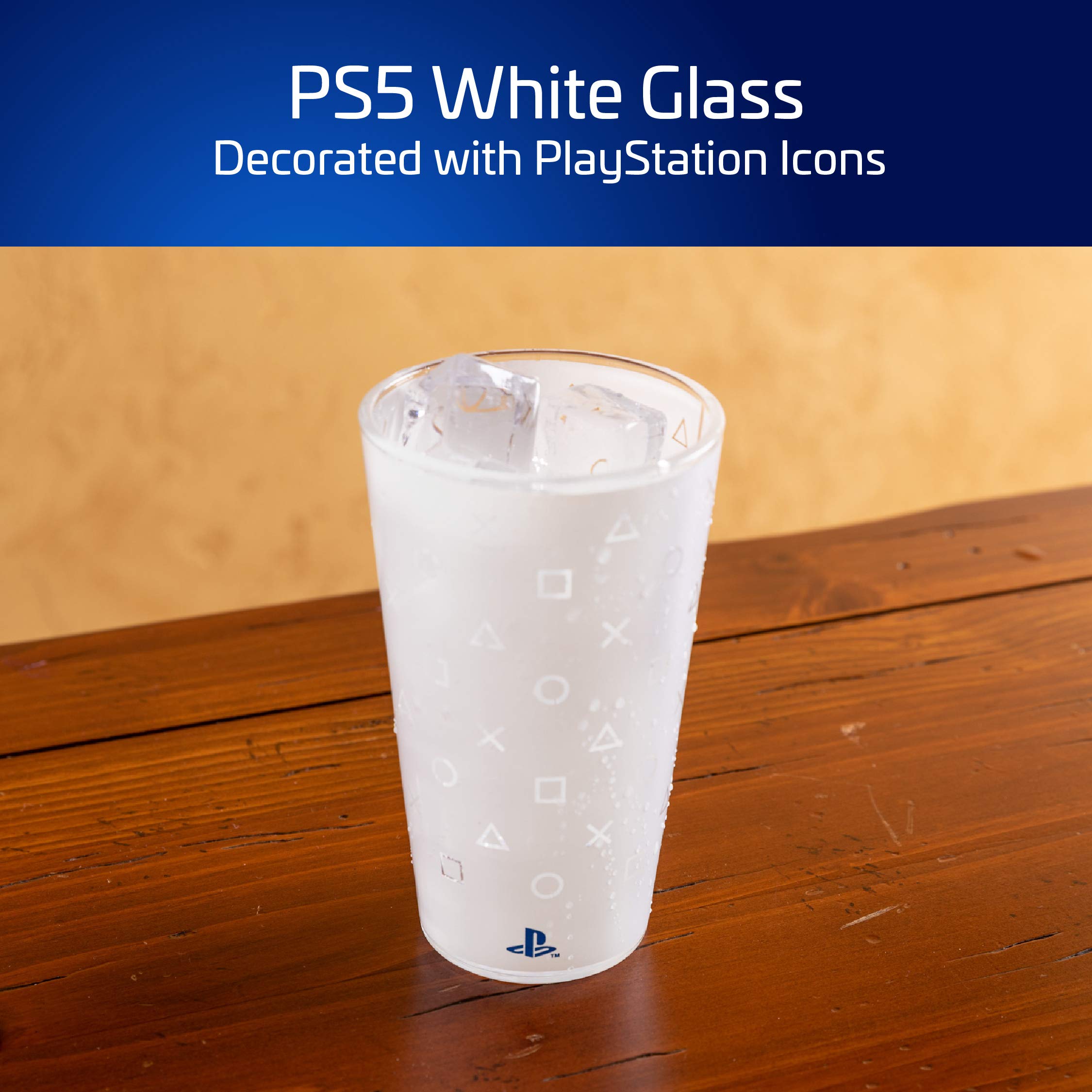Official PS5 Tumbler - Insulated Stainless Steel White Gaming Cup for Cold Drinks, 400ml (13.5 fl oz) - Perfect Gift for PlayStation Gamers, Office Use & Gaming Sessions