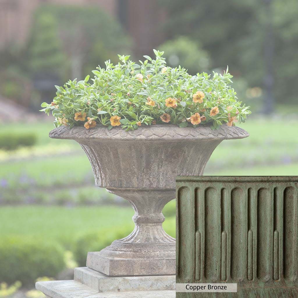 Campania International Smithsonian Fluted Valentine Urn - Elegant Garden Decor for Valentine's Day, Weddings & Home Accents