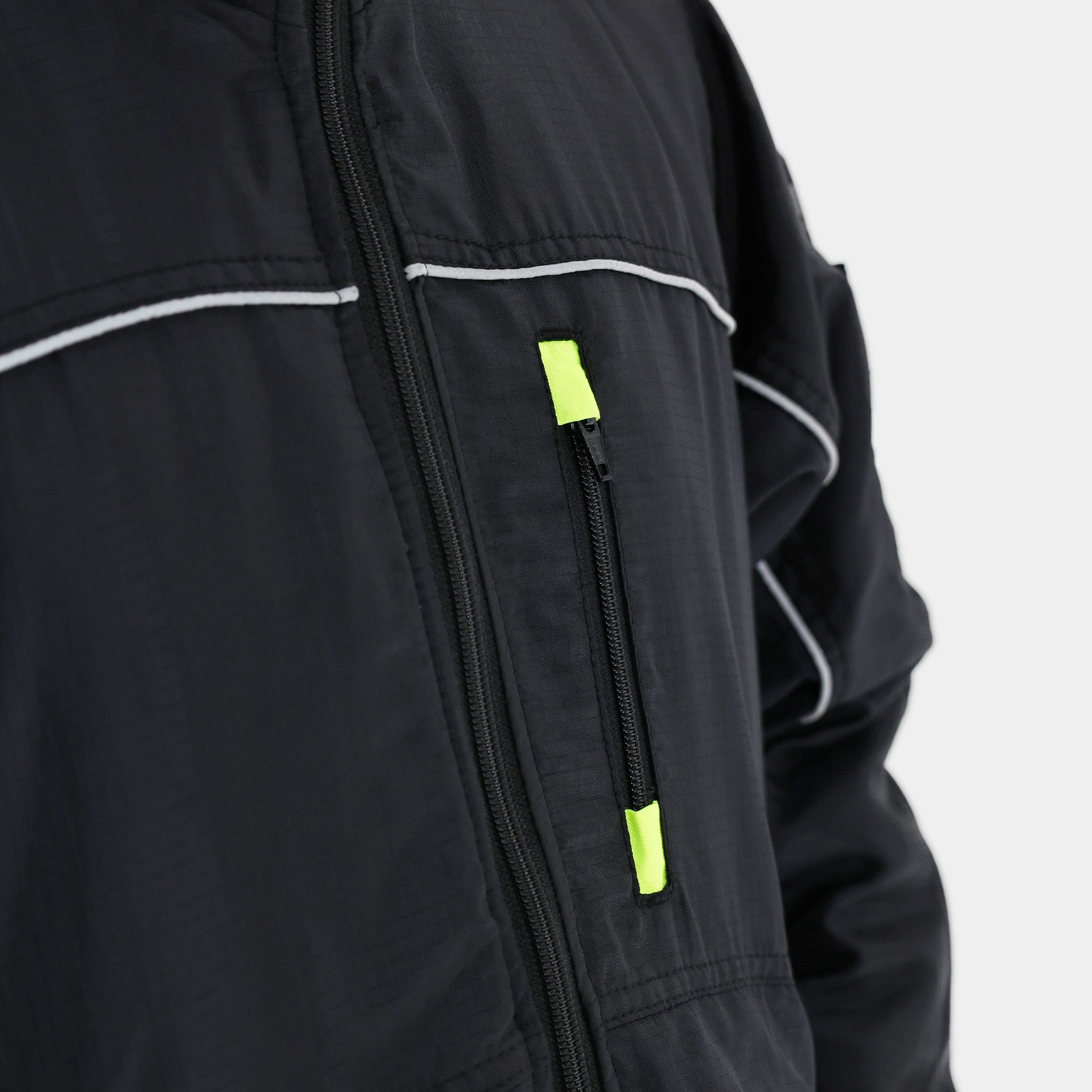 Reflex Jacket for Men & Women - Lightweight Waterproof Windbreaker for Running, Hiking & Outdoor Activities - Black