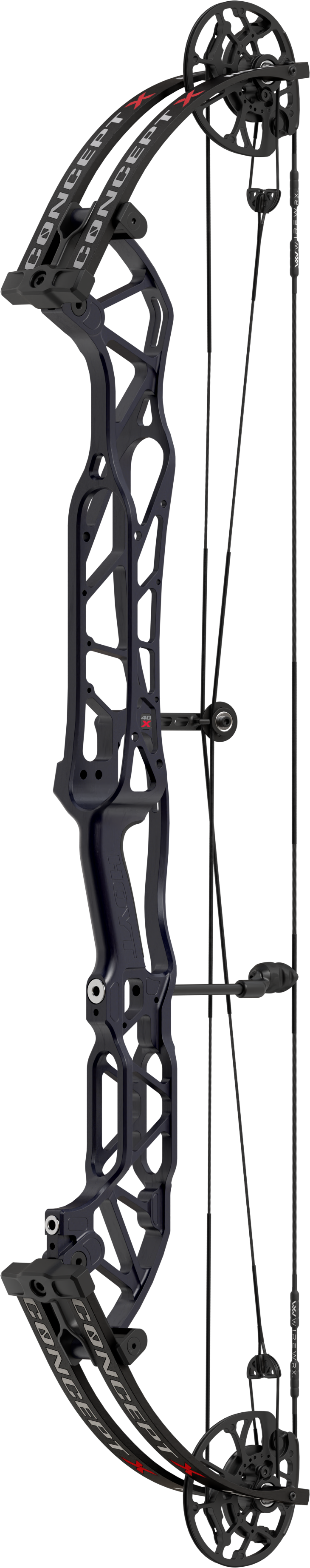Hoyt Concept X Compound Bow with Gloss Limbs - High Performance Hunting & Target Shooting Bow for Outdoor Sports and Archery Practice