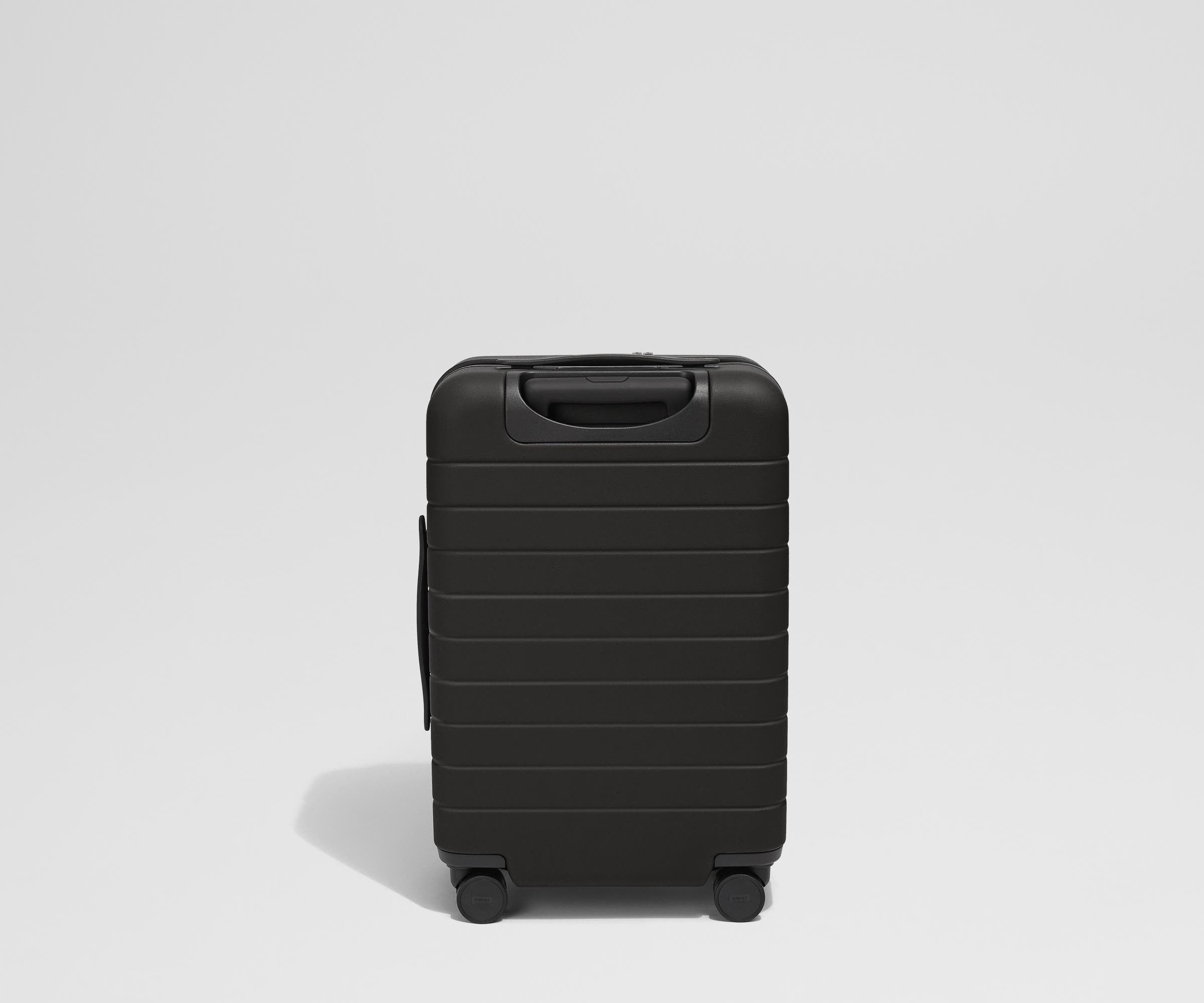 Premium Jet Black Executive Carry-On Luggage - Lightweight & Durable for Business Travel & Weekend Getaways