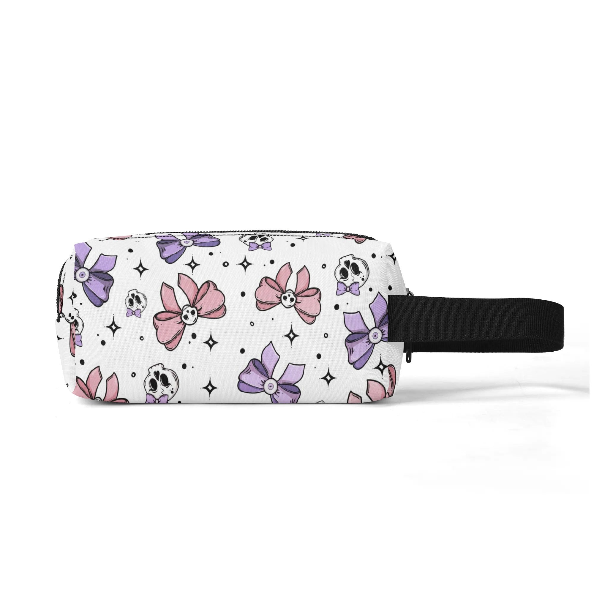 Stylish Skull and Bow Wristlet Purse for Women - Gothic Fashion Accessory for Parties, Concerts & Everyday Use