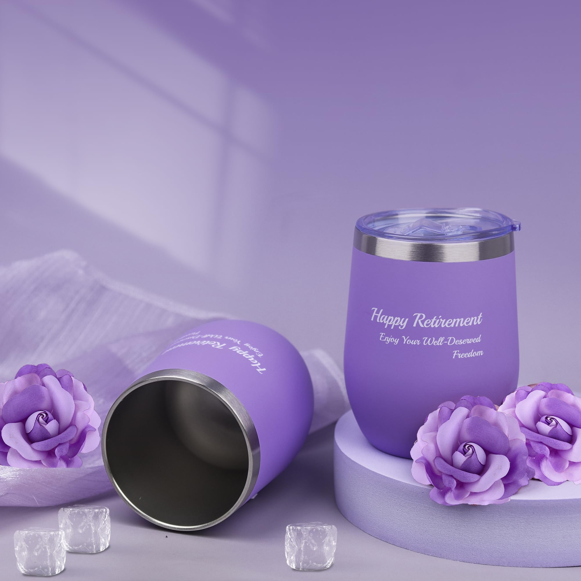 Luxury Lavender Spa Gift Set for Women - Relaxing Bath & Body Care Kit with Tumbler, Aromatherapy Essentials - Perfect Retirement, Birthday, Christmas Gift for Mom, Wife, Sister, Teacher - Home Spa Night, Self-Care Routine, Stress Relief