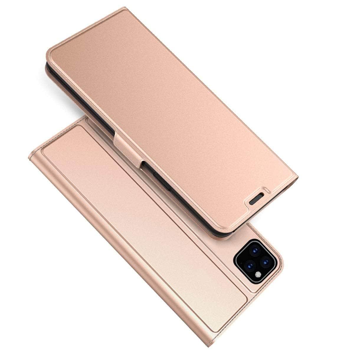 Premium iPhone 11 Pro Max Case with PU Leather Cover, Built-in Stand, Card Slots & Magnetic Closure - Perfect for Work, Travel and Everyday Protection