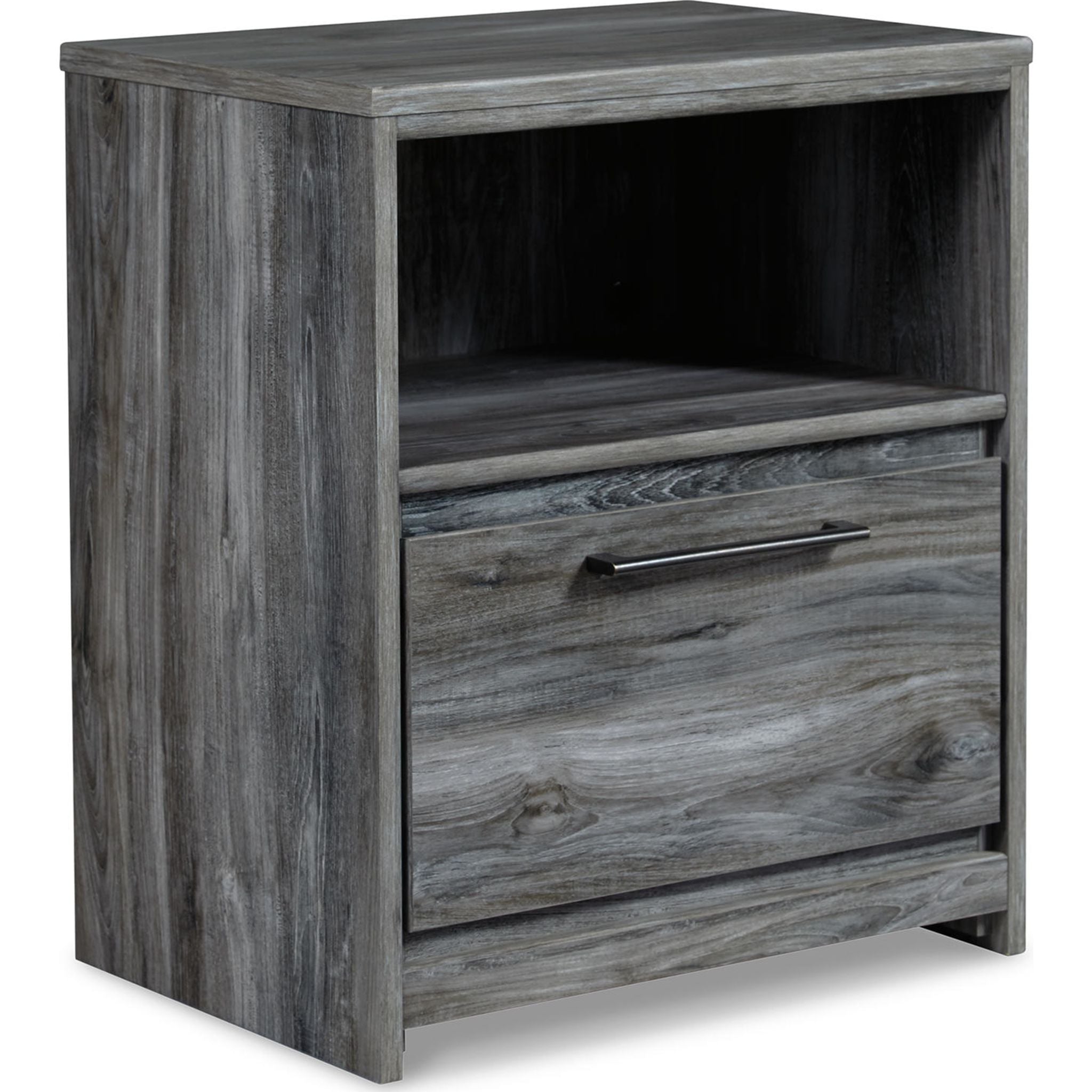 Baystorm 6-Piece Queen Size Bedroom Set - Modern Gray Panel Bed Frame with Nightstands & Dresser | Perfect for Master Bedroom or Guest Room Decor