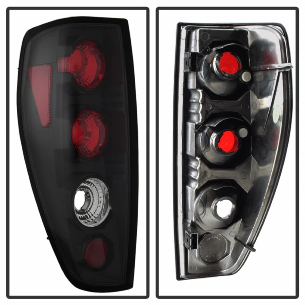 Spyder Euro Style Black Tail Lights for 2004-2012 Chevy Colorado - Pair (5001412) | Sleek Upgrade for Pickup Trucks | Enhanced Night Visibility & Style