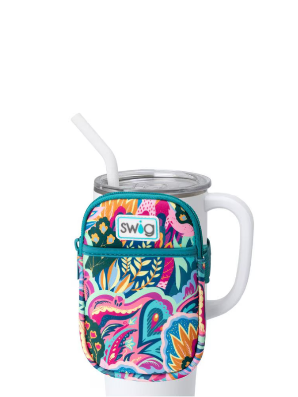 Bazaar Mega Mug Pouch - Insulated Travel Coffee Cup Holder, Reusable & Leak-Proof for Commuting, Camping, and Office Use