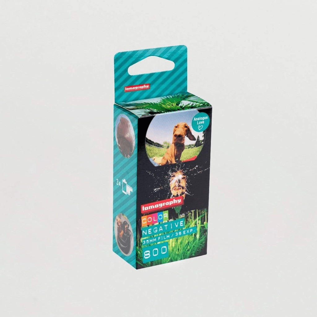 Lomography Color 800 35mm Film - 36 Exposures, 3 Pack | High-Speed Color Negative Film for Low Light Photography, Street & Travel Scenes