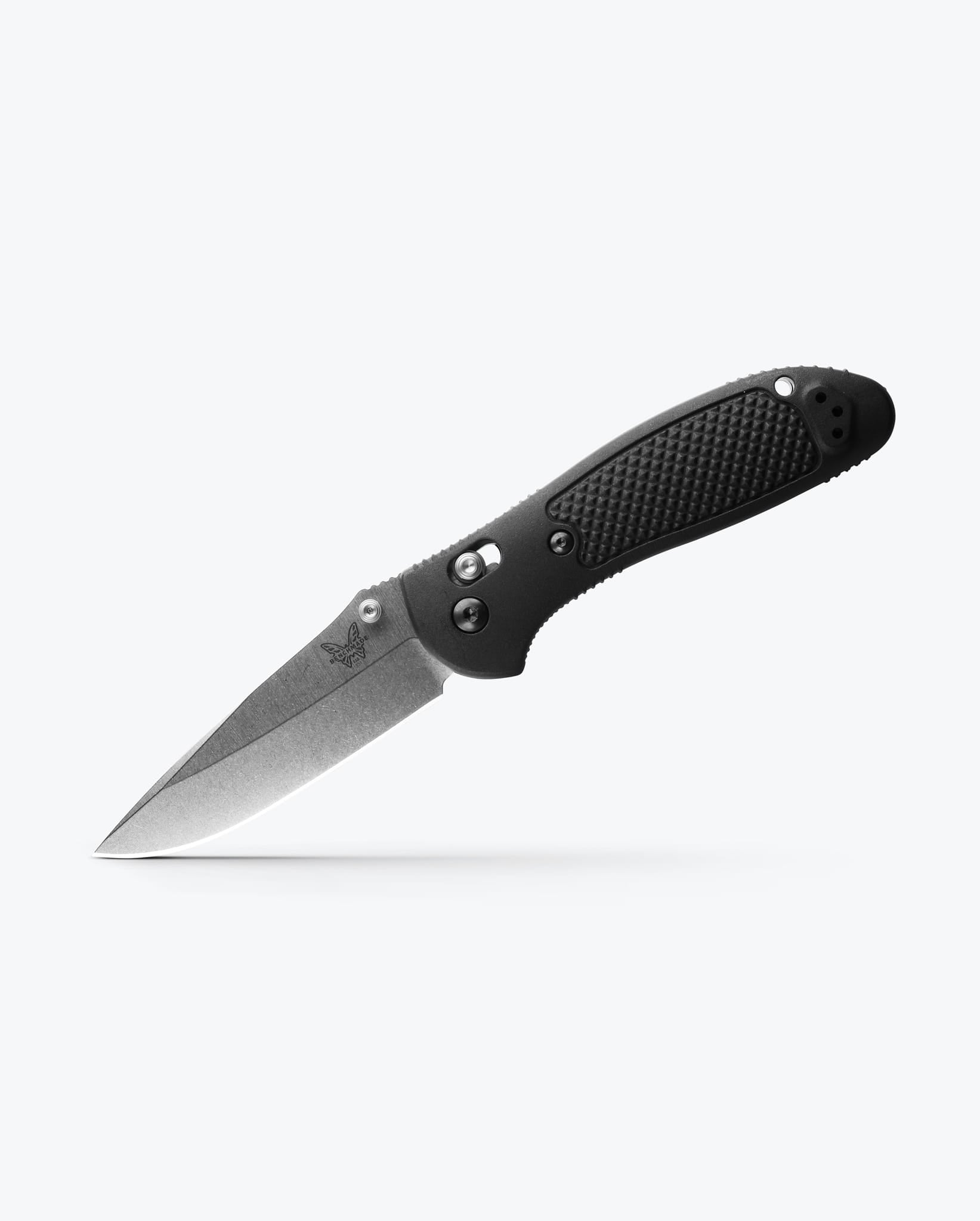 Benchmade Griptilian Folding Knife - Black Grivory Handle, Drop Point Blade for Everyday Carry, Outdoor Adventures & Tactical Use