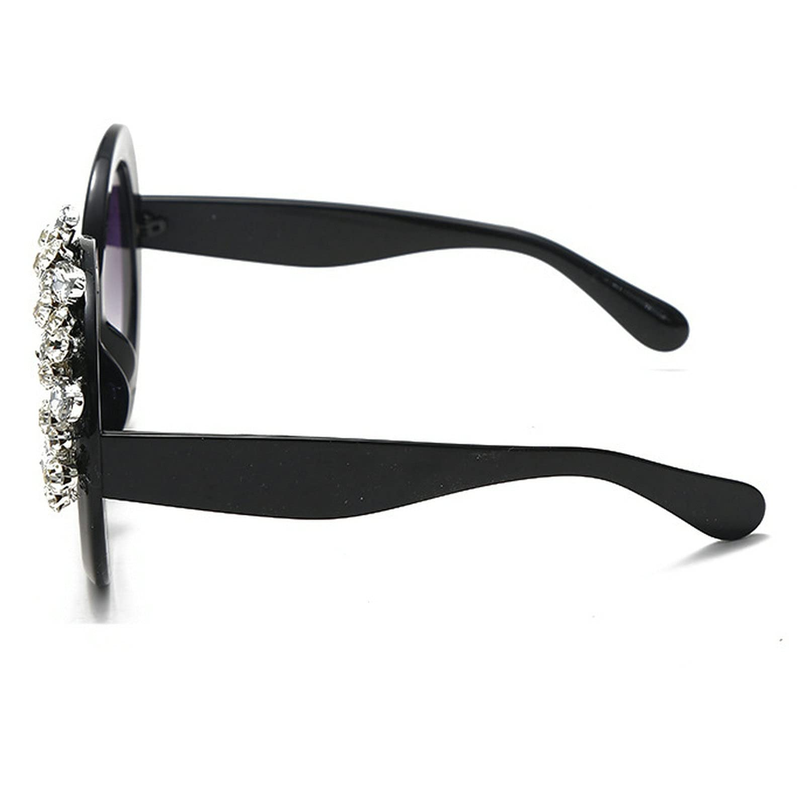Stylish Women's Blue Light Blocking Glasses - Oversized Anti Eyestrain Reading Glasses with Diamond Bling Frame | Perfect for Computer Work, Gaming & Nighttime Screen Use